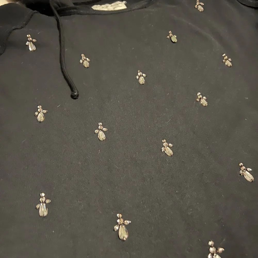 Evy’s Tree Wallis Black Hoodie with Embellishments
